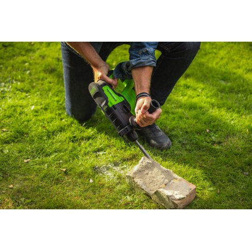 Перфоратор аккумуляторный GreenWorks GD24SDS2K4 (3803007UB)