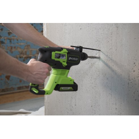 Перфоратор аккумуляторный GreenWorks GD24SDS2K4 (3803007UB)