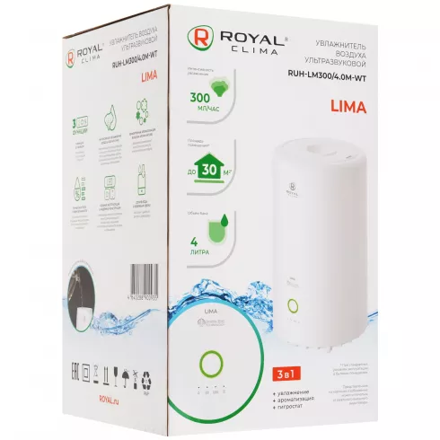 Увлажнитель воздуха Royal Clima LIMA RUH-LM300/4.0M-WT
