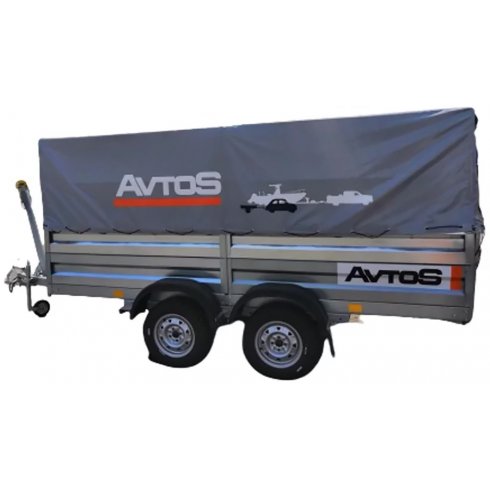 Прицеп Avtos А30М2В (3000х1300х300 ресс. AL-KO , R13, тент 800мм 2ос)