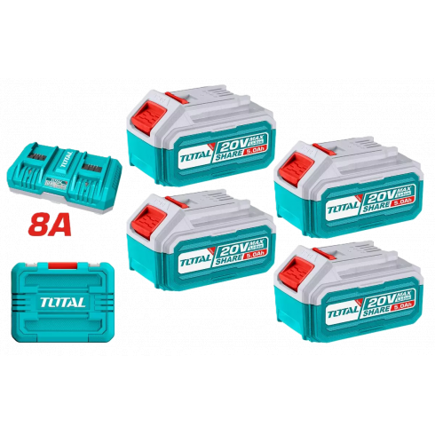 Набор аккумуляторов и зарядного инструмента TOTAL TFBCLI20285