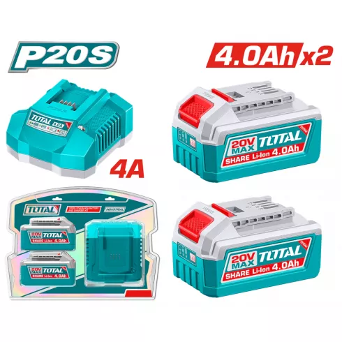 Аккумулятор с зарядным устройством TOTAL TFBCPK2013