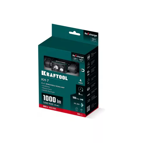 Фонарь налобный Kraftool KH-7 (56450)