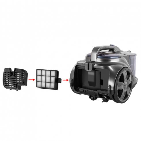 Пылесос Endever SkyClean VC-670 (серый/синий)