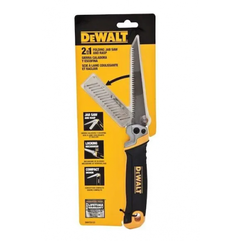 Пила по гипсокартону складная с рашпилем DeWalt DWHT20123