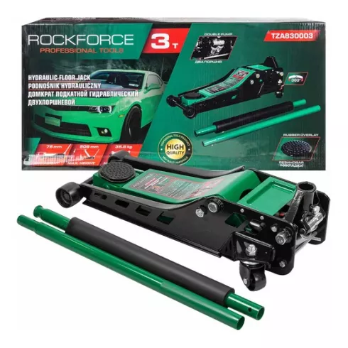 Домкрат подкатной гидравлический двухпоршневой RockForce RF-TZA830003