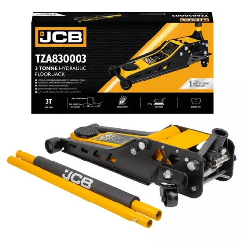 Домкрат подкатной гидравлический двухпоршневой низкопрофильный JCB JCB-TZA830003