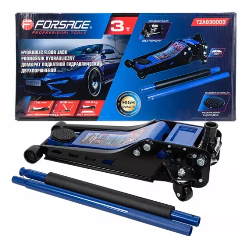 Домкрат подкатной гидравлический двухпоршневой Forsage F-TZA830003