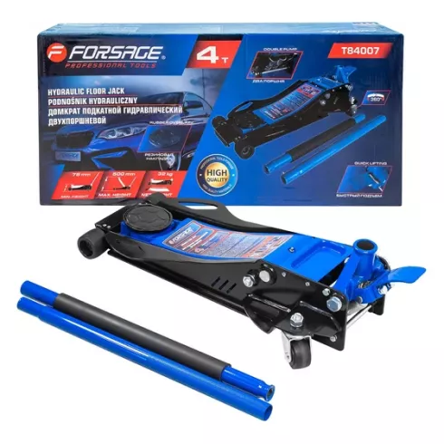 Домкрат подкатной гидравлический двухпоршневой Forsage F-T84007