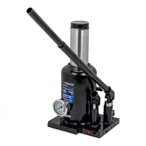 Домкрат бутылочный двухскоростной с манометром Forsage F-TH903501 BIG