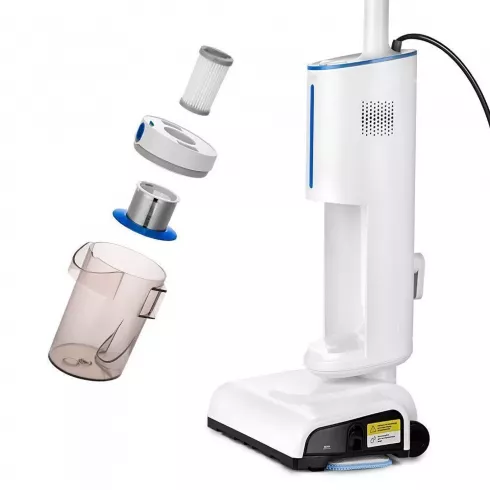 Вертикальный пылесос Kitfort KT-5157-3 (белый/синий)