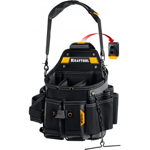 Сумка поясная Kraftool KPB-23 с быстросъёмным креплением FastClip