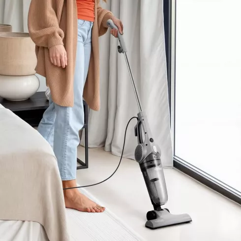 Вертикальный пылесос Kitfort KT-509 (серый)