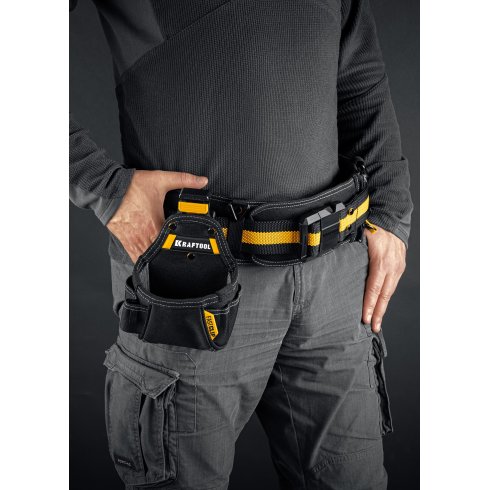 Сумка поясная Kraftool KP-5 с быстросъёмным креплением FastClip