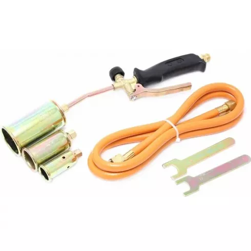 Горелка газовая с насадками и гибким шлангом Forsage F-15040