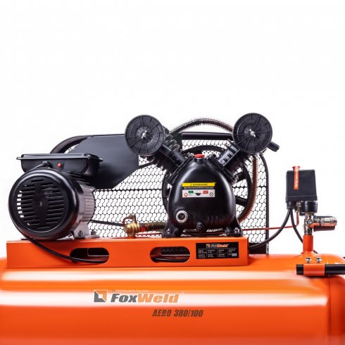 Компрессор масляный ременной FoxWeld AERO 380/100
