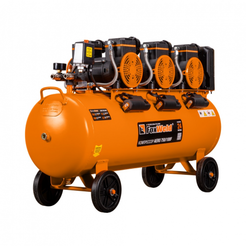 Компрессор безмасляный FoxWeld AERO 750/100F