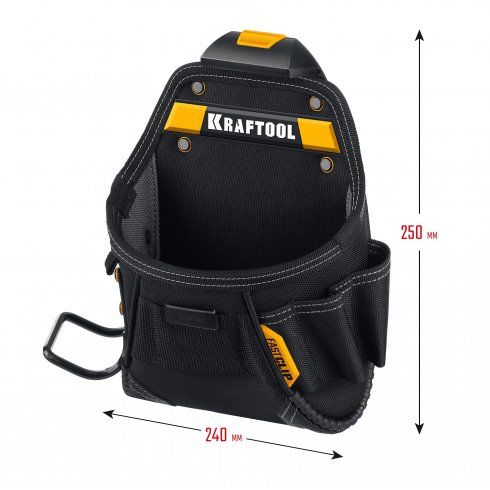 Сумка поясная Kraftool KP-6 с быстросъёмным креплением FastClip