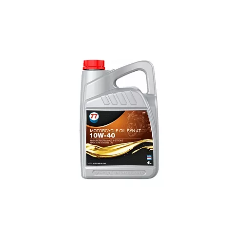 Моторное масло 77 Lubricants Motorcycle Oil Syn 4T 10W-40 4л (709344)