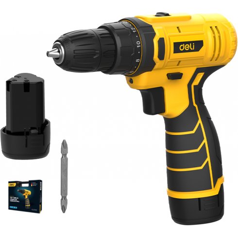 Дрель-шуруповерт Deli DZ12-5A2