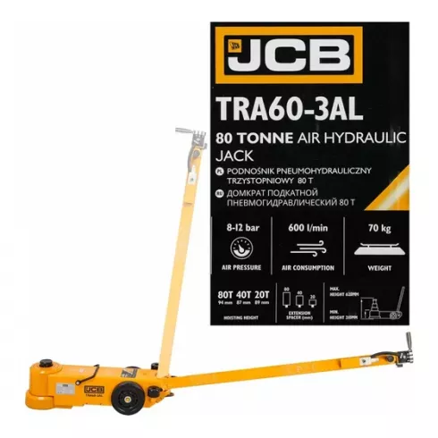 Домкрат подкатной пневмогидравлический JCB JCB-TRA60-3AL