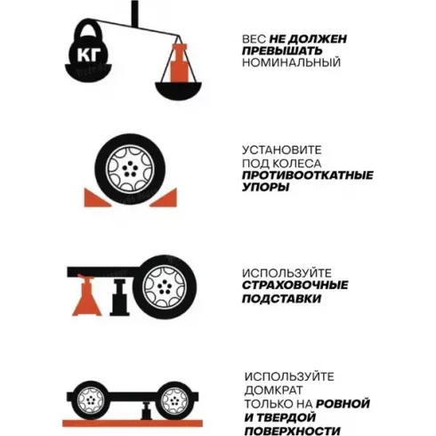Домкрат подкатной гидравлический двухпоршневой Forsage F-T84008