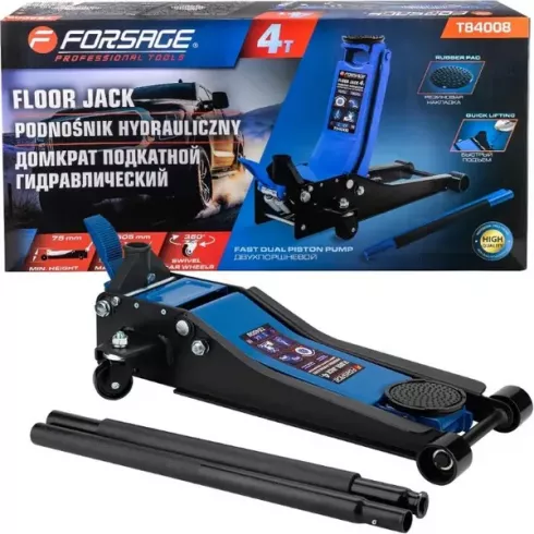 Домкрат подкатной гидравлический двухпоршневой Forsage F-T84008