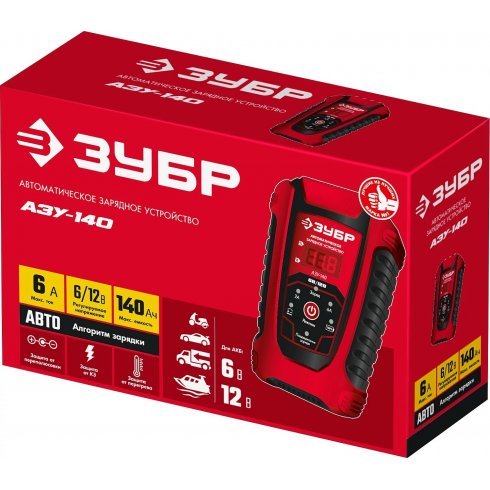 Автоматическое зарядное устройство Зубр АЗУ-140 (59310)