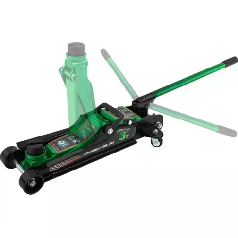 Домкрат подкатной гидравлический низкопрофильный с поворотной ручкой RockForce RF-T825010+1