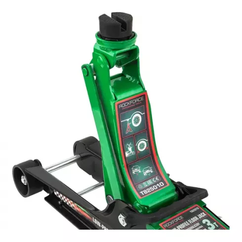 Домкрат подкатной гидравлический низкопрофильный с поворотной ручкой RockForce RF-T825010+1