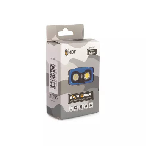 Фонарик налобный КВТ Explorer HL-6707 (103875)
