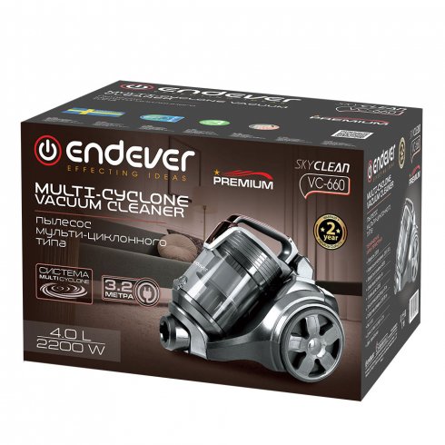 Пылесос Endever SkyClean VC-660 (серый/мокко)