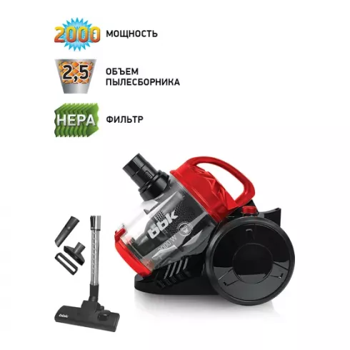 Пылесос BBK BV1503 (черный/красный)