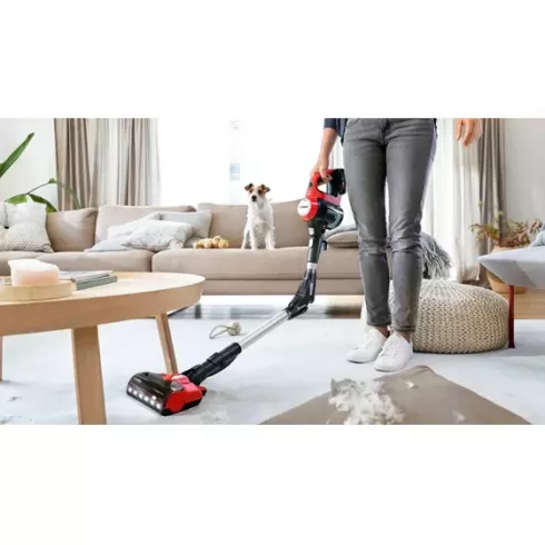 Вертикальный пылесос Bosch BCS711PET (черный/красный)