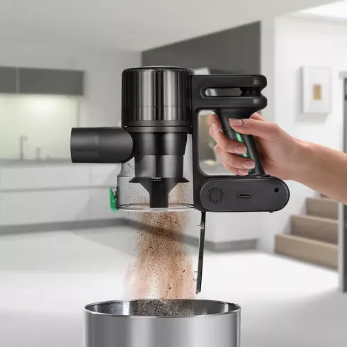 Вертикальный пылесос Kitfort КТ-5168-2 (черный/зеленый)