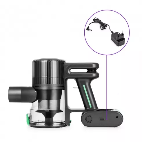 Вертикальный пылесос Kitfort КТ-5168-2 (черный/зеленый)