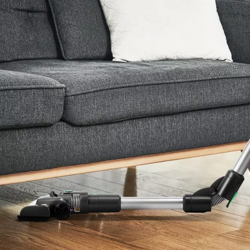 Вертикальный пылесос Kitfort КТ-5168-2 (черный/зеленый)