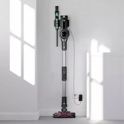 Вертикальный пылесос Kitfort КТ-5168-2 (черный/зеленый)