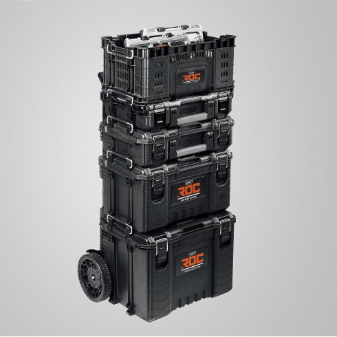 Тележка с пластиковым ящиком Keter ROC PRO GEAR 2.0 (22″)