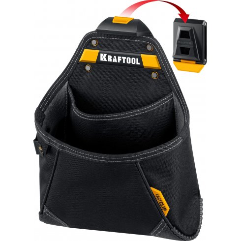 Сумка поясная Kraftool KP-12 с быстросъёмным креплением FastClip