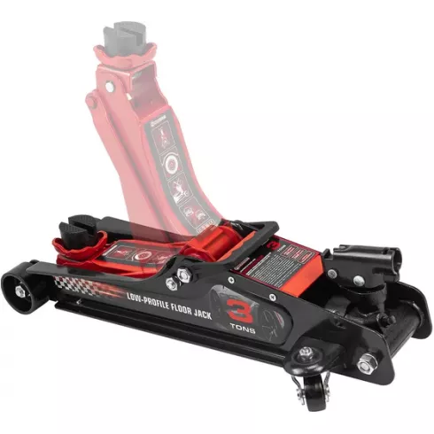 Домкрат подкатной гидравлический низкопрофильный с поворотной ручкой ForceKraft  FK-TR8204