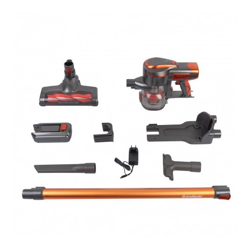 Вертикальный пылесос Endever SkyClean VC-301 (темно-серый/оранжевый)