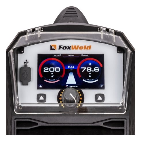 Сварочный полуавтомат FoxWeld SAGGIO MIG 200-S DP LCD PFC