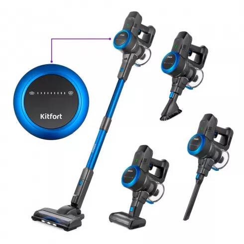 Вертикальный пылесос Kitfort KT-5175-1 (синий)