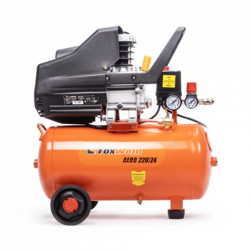 Компрессор масляный коаксиальный FoxWeld AERO 220/24 с комплектом