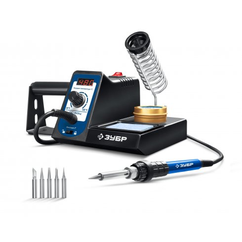 Паяльная станция Зубр ПС-60Ц (55333)