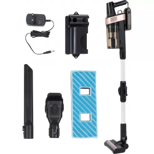 Вертикальный пылесос Vitek VT-CLS01AQUA (черный/медный)