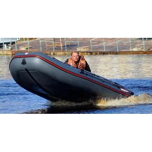 Лодка надувная Hunter 390 серый