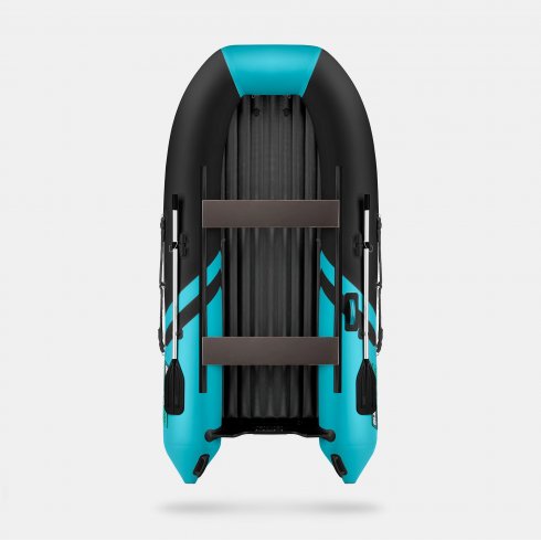Надувная лодка Gladiator E300SL черно-бирюзовый
