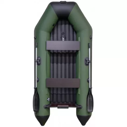 Надувная лодка Аква 2800 НДНД зеленыйчерный